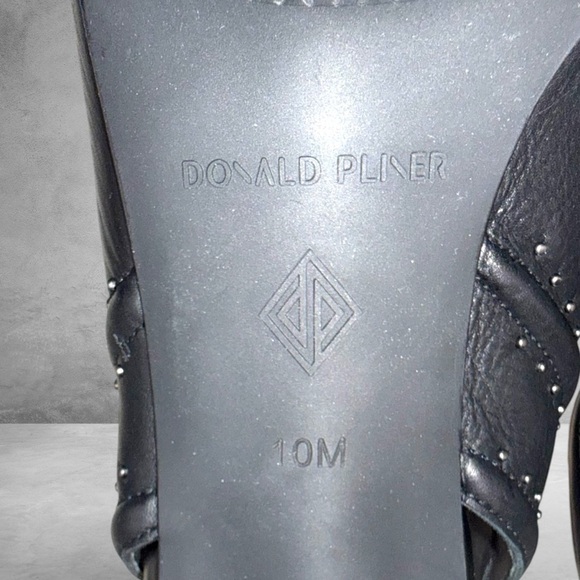 DONALD J. PLINER Penny Open Toed Slingback Mule - Women’s 10 Black - Picture 6 of 10